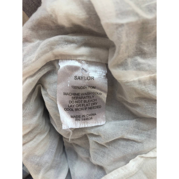 Saylor Hadleigh Gingham Blue White Mini Dress XS - Picture 13 of 15